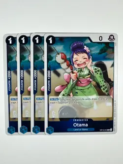 4x Otama OP13-043 - One Piece TCG English Playset Near Mint - Red Blue Ace - Image 1