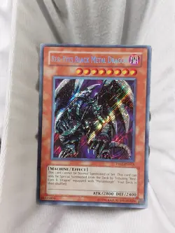 PP01-EN015 Red-Eyes Black Metal Dragon Secret Rare Unl Edition NM Yugioh Card - Image 1