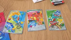 Pokemon TCG First Partner Illustration Collection Series 1 Kanto GEN 1 Starters - Image 1
