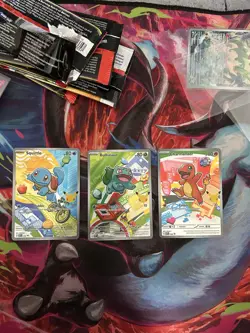Pokemon TCG First Partner Illustration Collection Series 1 KANTO Starters - Image 1