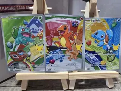 Pokemon TCG First Partner Illustration Collection Series 1 KANTO Starters - Image 1