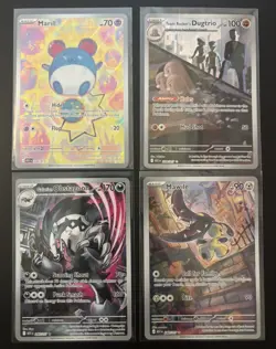 Pokemon TCG Ascended Heroes 4 Card Hits Illustration Rare Bundle - Pack Fresh NM - Image 1