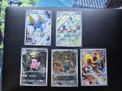 Pokemon TCG Pitch Black Illustration Rare IR Card Bundle Slowbro Dhelmise + - Image 1
