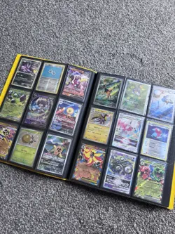 Pokemon TCG Binder with 160+ Rare Cards Holos Promos Bundle Collection - Image 1
