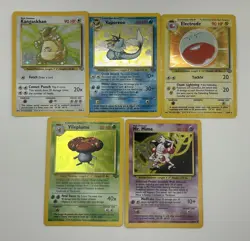 5x Jungle Set Holo Rare WOTC Pokemon Card Bundle 🔥 - Image 1