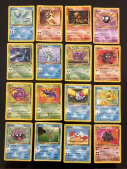 16x Vintage Pokemon Cards Bundle LP WOTC Base Set Fossil Rare Articuno 1999 - Image 1