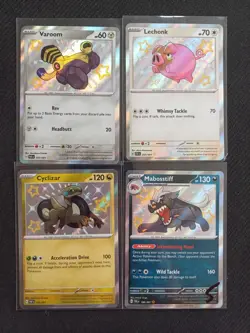 Pokemon TCG Scarlet & Violet: Paldean Fates rare card bundle Of Baby Shiny Cards - Image 1