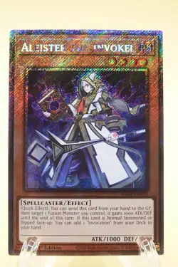 Yugioh Aleister the Invoker Alt Art RA04-EN024 Platinum Secret Rare 1st Ed NM - Image 1