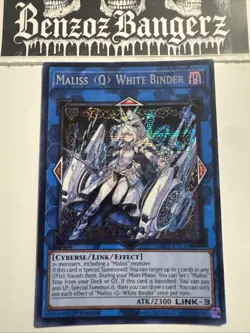 YuGiOh! - Maliss Q WhiteBinder MP25-EN126 Prismatic Secret Rare 1st Edition NM - Image 1