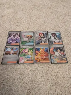 Pokemon 8x Illustration Rare TRAINER Ex Card Bundle - Image 1