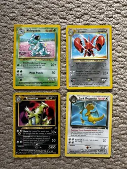 Pokemon TCG Holo Non Holo Vintage WOTC Bundle Rare X 4 - Image 1