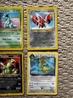 Pokemon TCG Holo Non Holo Vintage WOTC Bundle Rare X 4 - Image 3