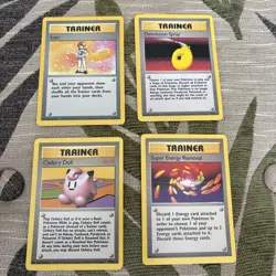 Pokemon TCG Trainer Base Set Rare Bundle NM - 70/102, 72/102, 75/102 & 79/102 - Image 1