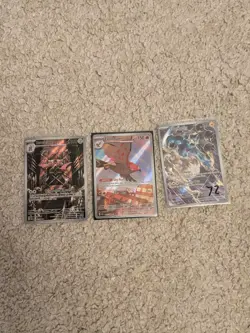 Pokemon TCG X3 Illustration Rare Card Bundle - Image 1