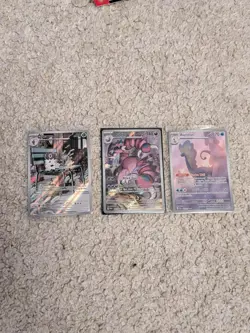Pokemon TCG X3 Illustration Rare Card Bundle - Image 1