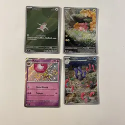 Pokemon TCG Card Bundle Rare Slakoth Pawmi Wugtrio Rabsca Shiny Japanese Fullart - Image 1