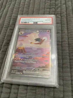 2023 Pokemon MEW EN Charizard ex Special Illustration Rare #199 PSA 8 NM-MT 151 - Image 1
