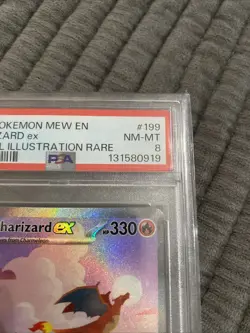 2023 Pokemon MEW EN Charizard ex Special Illustration Rare #199 PSA 8 NM-MT 151 - Image 5