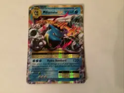 Mega Blastoise EX Holo Pokemon Trading Card XY Evolutions 22/108 - Image 1