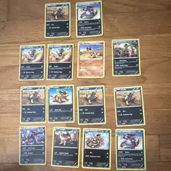 Pokemon TCG Sandile Krokorok Krookodile 12-Card Lot Dark Explorers/Plasma - Image 1