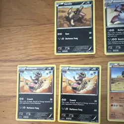 Pokemon TCG Sandile Krokorok Krookodile 12-Card Lot Dark Explorers/Plasma - Image 2