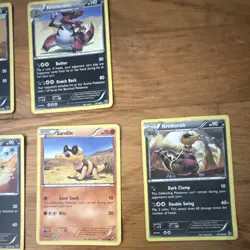 Pokemon TCG Sandile Krokorok Krookodile 12-Card Lot Dark Explorers/Plasma - Image 3