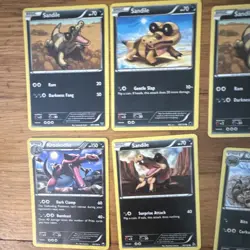 Pokemon TCG Sandile Krokorok Krookodile 12-Card Lot Dark Explorers/Plasma - Image 4