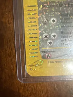 2003 Pokemon SCIZOR Aquapolis REVERSE HOLO Jumbo BOX TOPPER e-Reader Card 7/12 - Image 4