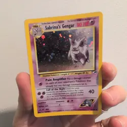 Sabrina's Gengar Gym Heroes 14/132 Unlimited Holo Rare Pokemon Card WOTC HP - Image 1