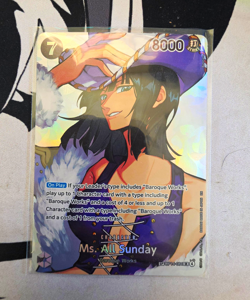 Bandai One Piece Card Game Ms. All Sunday OP14-084 SR Alt Art Holo 8000 - Image 1