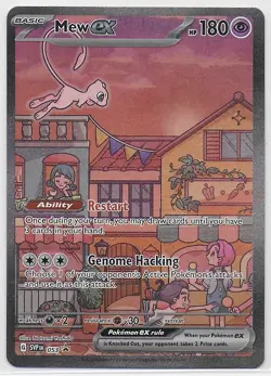 Pokemon TCG Mew ex 053 Sv: Scarlet & Violet Promo Cards Full Art Holo - Image 1