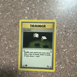 Gambler 60/62 Common - Fossil - Pokemon Card - NM - Image 3