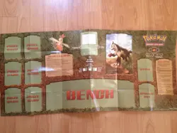 Pokemon Trading Card Game - Mightyena Dark Blast Paper Playmat - MINT FAST SHIP - Image 1