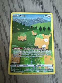 💥 Ditto GG22/GG70 Pokemon Card Crown Zenith Full Art Ultra Rare Holo 2023 - Image 1