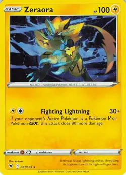 Zeraora (Cosmos Holo) 061/185 Miscellaneous Cards & Products Pokemon NM - Image 1