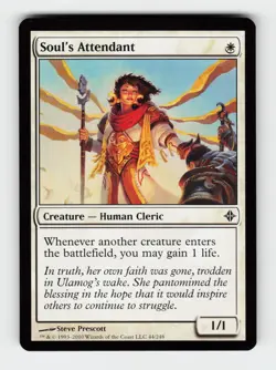 Soul's Attendant 44 Common Rise of the Eldrazi Magic: The Gathering Cards - Image 1