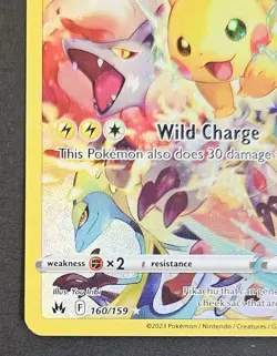 Pokemon TCG SWSH: Crown Zenith Pikachu Secret Rare 160/159 NM - Image 5