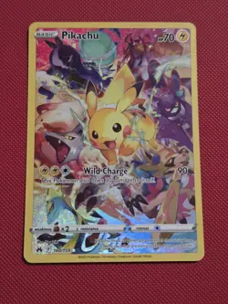 Pokemon TCG - Pikachu 160/159 Crown Zenith Holo Secret Rare Card NM - Image 1