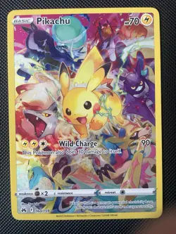 Pokemon TCG Crown Zenith Pikachu Holo Card 160/159 2023 Secret Rare NM - Image 1