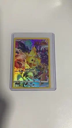 Pokemon TCG Pikachu Crown Zenith Full Art Holo Secret Rare 160/159 NM Condition - Image 1