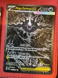 Mega Darkrai ex 116/084 Pitch Black Special Illustration Rare Pokemon Chase SIR - Image 1