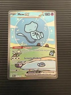 Pokemon TCG Bubble Mew SV Paldean Fates EX Illustration Card 232/091 SIR/SAR - Image 2