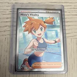 Misty's Vitality Full Art Holo Ultra Rare Me05 111/084 English 2022 - Image 1