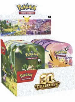Pokemon TCG: 30th Celebration Mini Tins (10-Pack) Confirmed Order - Image 1