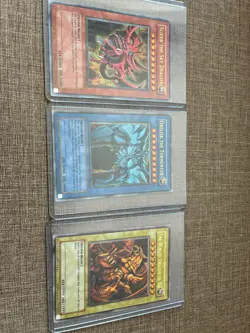 Yu-Gi-Oh! Egyptian God Cards Ultra Rare GBI-001, GBI-002, GBI-003 Full Set - Image 1