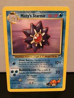 Misty's Starmie 56/132 Uncommon Pokemon Gym Heroes Unlimited - Image 1