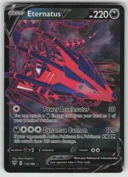 Pokemon Eternatus V Ultra Rare SWSH03: Darkness Ablaze 116/189 NM - Image 1