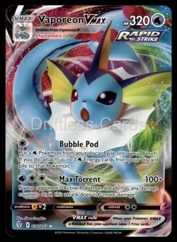Vaporeon VMAX 030/203 Holo VMAX Rare Evolving Skies Pokemon NM/M - Image 1