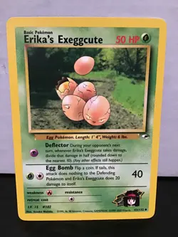 Erika's Exeggcute 43/132 Uncommon Pokemon Gym Heroes Unlimited - Image 1