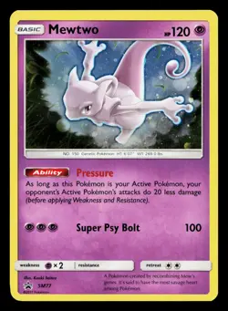 MEWTWO - SM77 HOLO PROMO SUN & MOON PROMO POKEMON LP - Image 1
